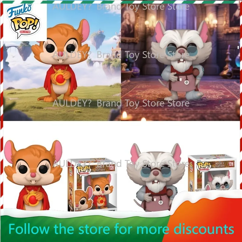 

In Stock FUNKO POP Original Mouse Michie Mr. Brisby Limited Mobile Phone Model Collection Holiday Gifts