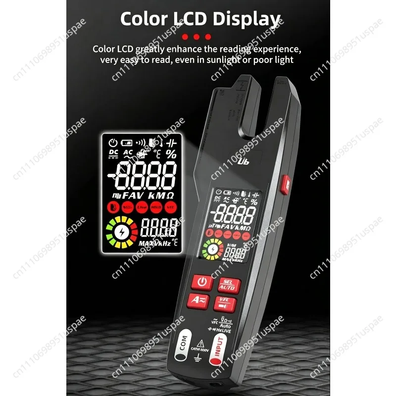 For U6X ammeter U-type infrared temperature measurement multimeter AC and DC clamp meter 600A
