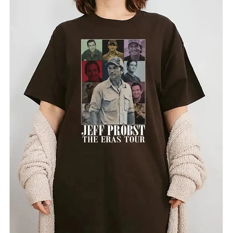 Jeff Probst Shirt Gift Merch for Jeff Probst Fans, Retro 90's Fans Tee