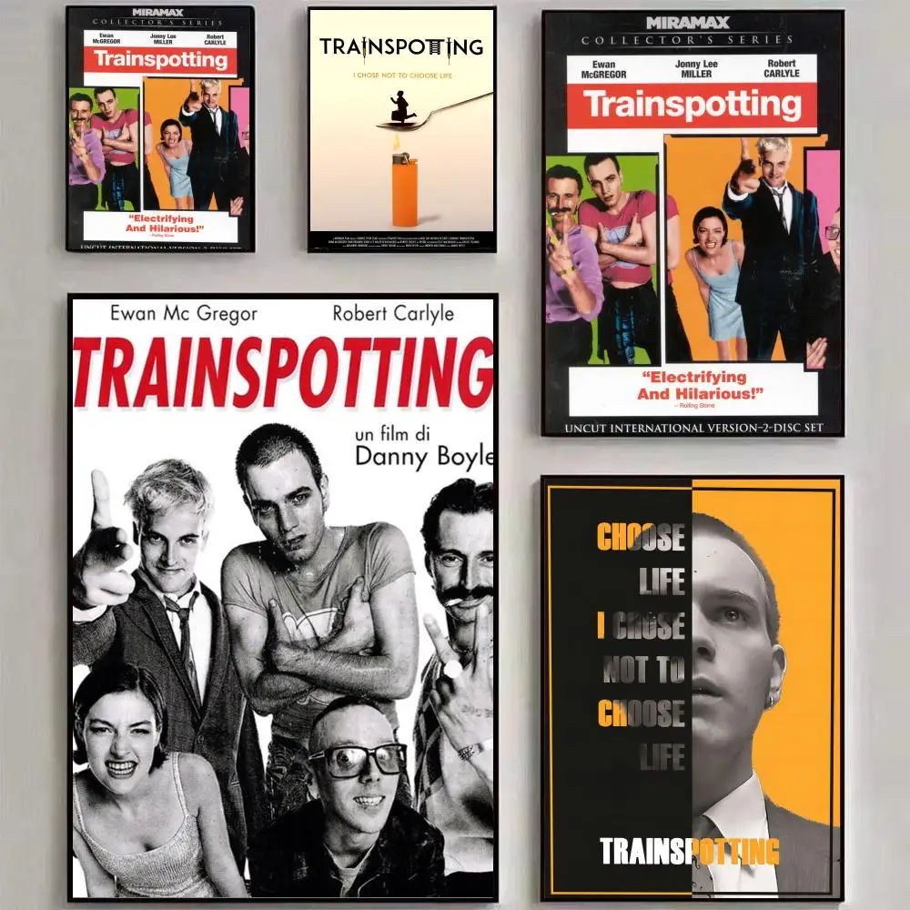 Film-T-Trainspotting-Poster, Wandkunstdruck, geeignet für Wohnzimmer, Schlafzimmer, Bar, Salon, Heimdekoration, Geschenk