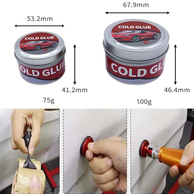 New car sunken body unpainted dent repair tool cold glue