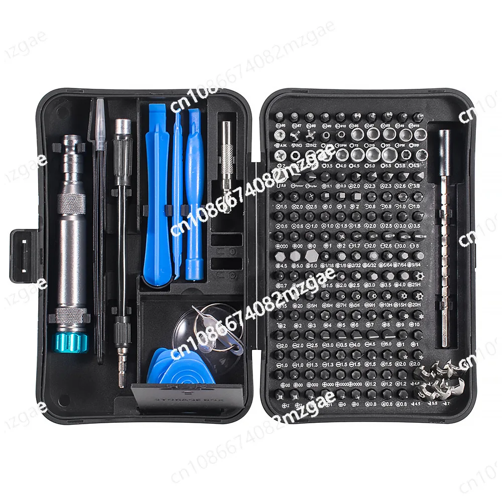 

Mobile phone telecommunications repair screw batch tool, multi-purpose 170-in-1S2 steel and aluminum handle screwdriver set