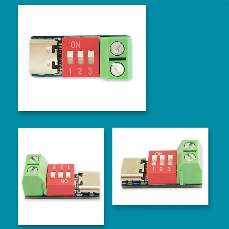 ABMF-1PCS Type-C PD QC Trigger 5 V-20 V DC ปรับแรงดันไฟฟ้าโมดูล Dial ปรับแรงดันไฟฟ้า Fast CHARGING Decoy โมดูล Dura