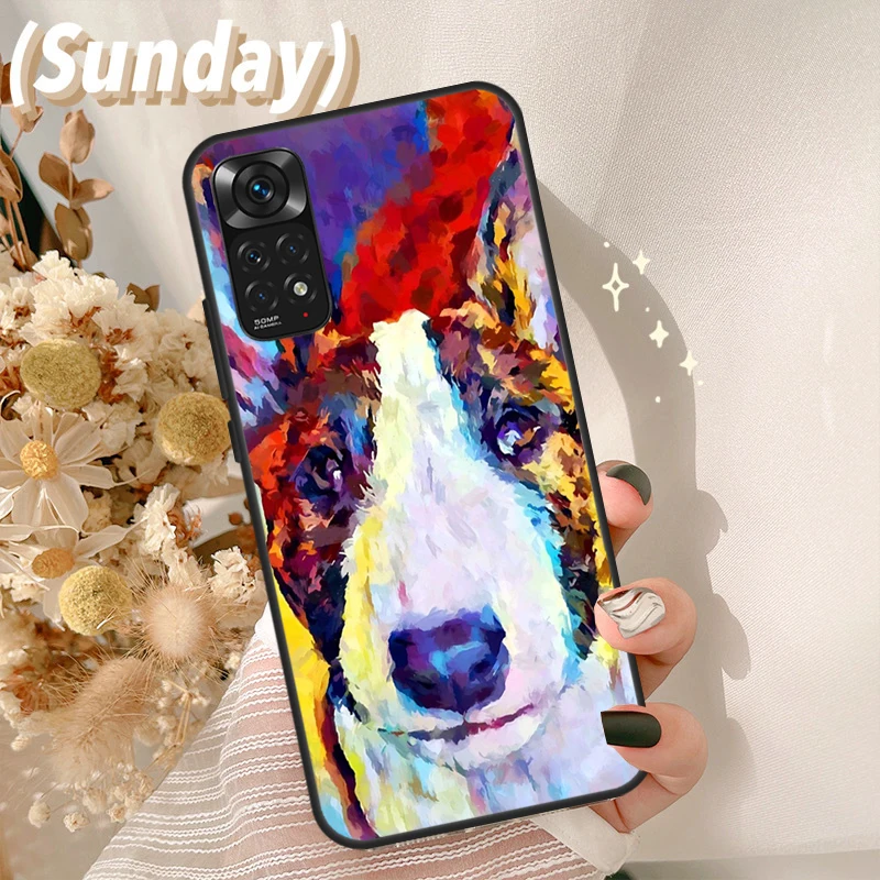 Bullterrier Bull Terrier Dog Case For Redmi Note 11 10 8 9 12 Pro Plus Note 12S 11S 10S 9S Cover For Redmi 12C 9C 10C 10A