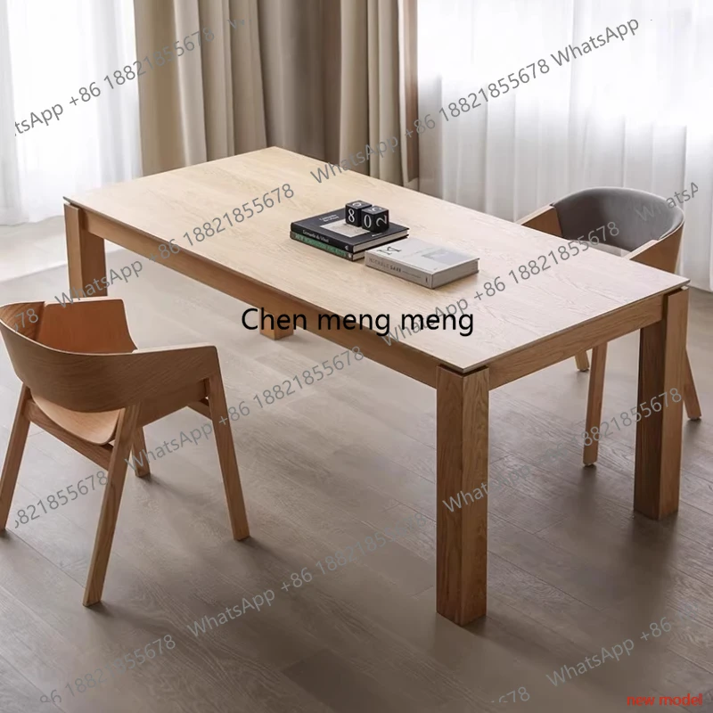 

Обеденный стол из массива дерева, современный, качественный, простой, необычный, водонепроницаемый, высококачественная мебель A178