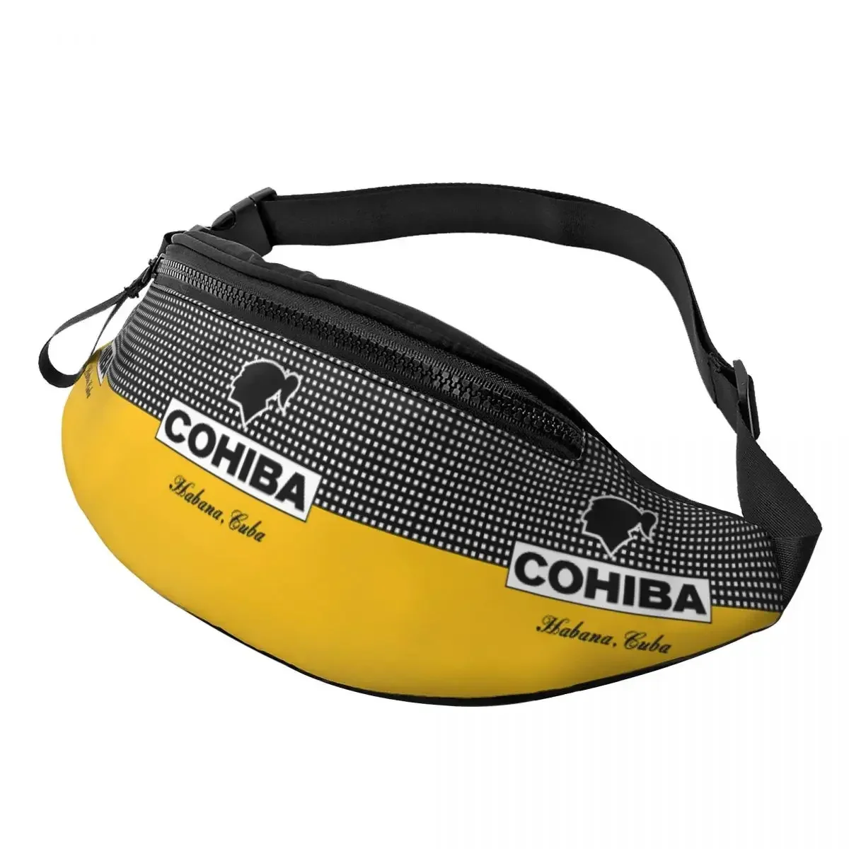 Cuban Cohiba Cigars Fanny Pack Men Women Custom Crossbody Waist Bag for Running Phone Money Pouch