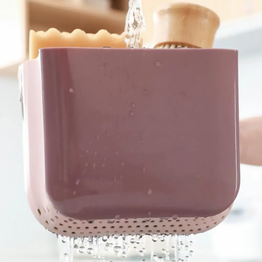 

1Pcs Stretchable Multipurpose Drain Basket for Kitchen Sink Storage Sponge Organizer Hollow Design Fast Drainage Space Saving
