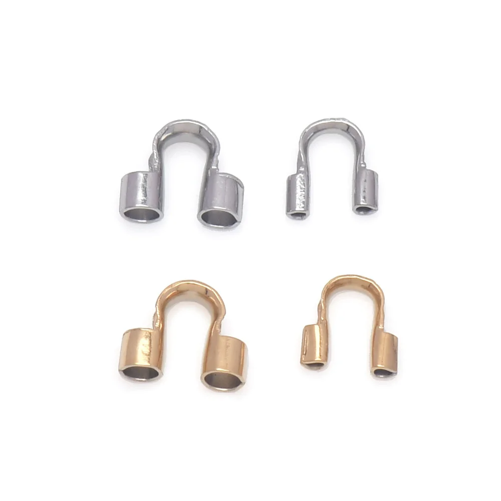 30-50Pcs/Lot Stainless Steel Wire Guardian Protector U Shape Accessories for Jewelry Making