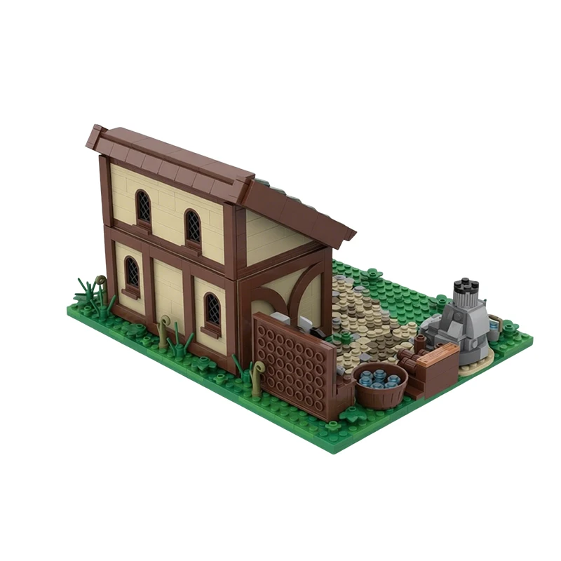 1041 PCS Customize Castle Blacksmith house MOC Customize Modular Building Block Educational Simple DIY Boys Toy Christmas Gift
