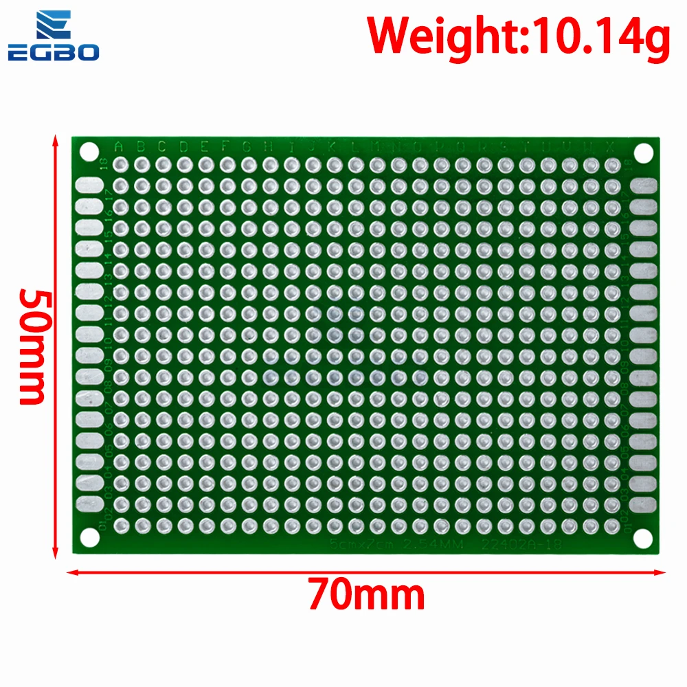 5x7 4x6 3x7 2x8 سنتيمتر FR-4 ضعف الجانب النموذج Diy العالمي الدوائر المطبوعة لوحة دارات مطبوعة Protoboard For5x7 4x6 3x7 2x8cm