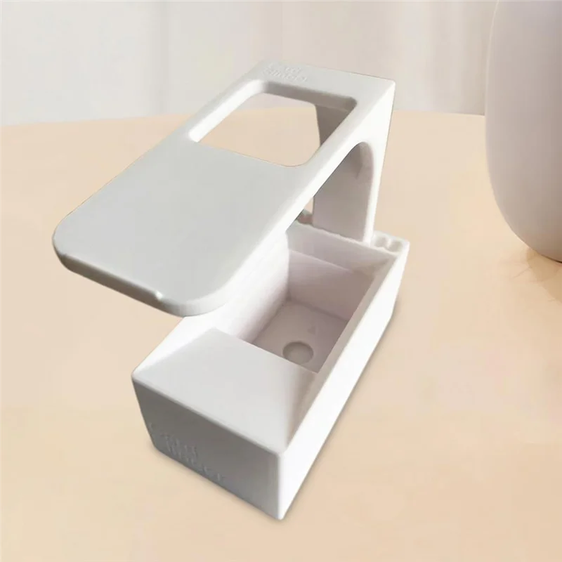 Manabox para cartão comercial scanner cartão jogo de exibição suporte eficiente para padrão para cartões comerciais com suporte do telefone branco-abwo