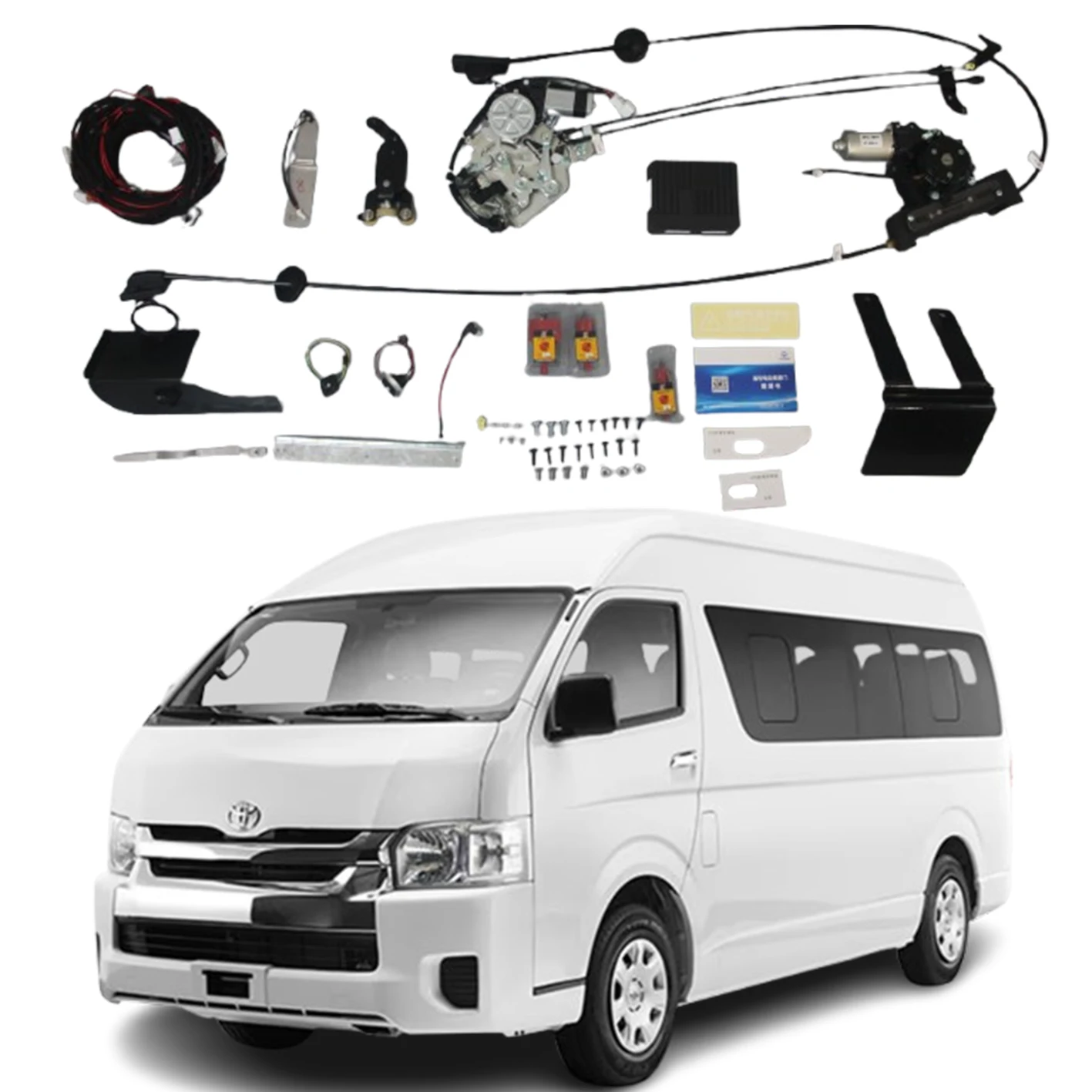 

Электрическая боковая раздвижная дверь подходит для модифицированной электрической средней двери, боковая дверь с электроприводом для Toyota Hiace 200 2010-2019