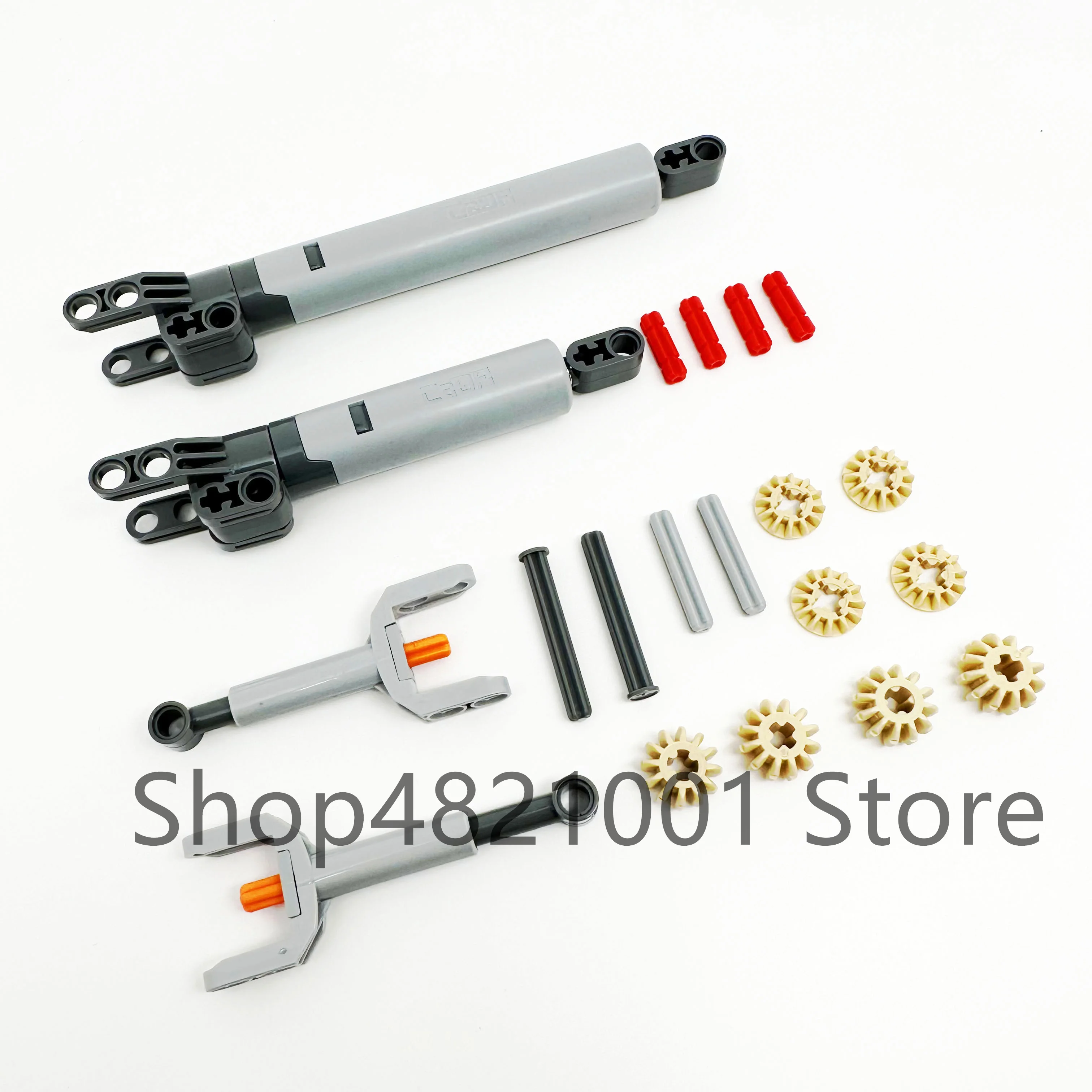 22Pcs/set High-Tech Parts Gear Axle Linear Actuator Set MOC Friends Bricks Building Blocks Accessory Mechanical DIY Compatible