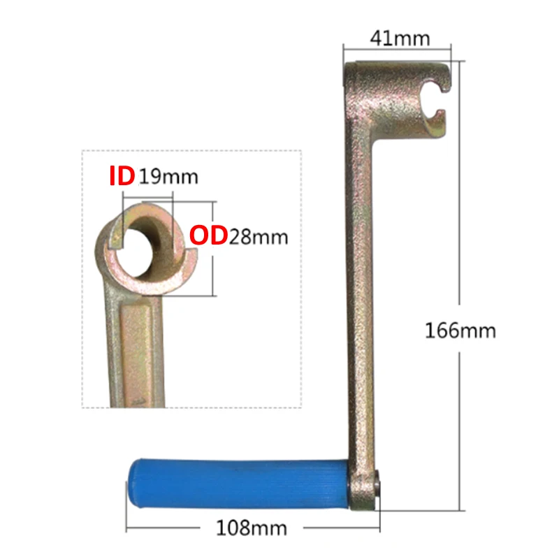 

Hand Start Crank Fits For Changchai Changfa Or Similar R175 R180 Single Cylinder 4 Stroke Small Water Cool Diesel Engine