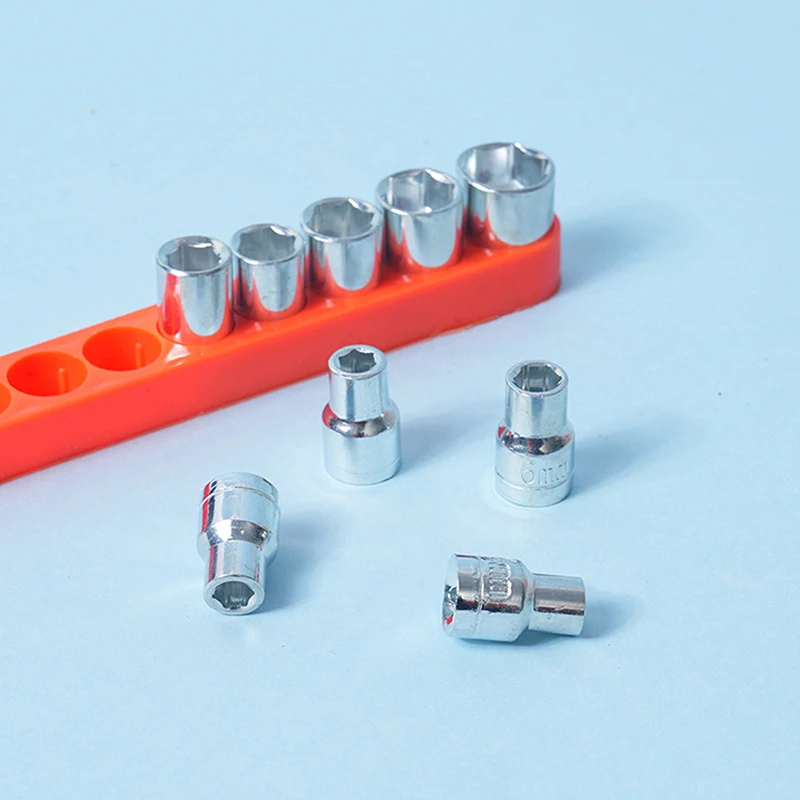 9Pcs Hexagonal Sleeve Head Square Head Conversion Head Electric Tool Accessory Set Hardware Tools Electric Drill Accessories