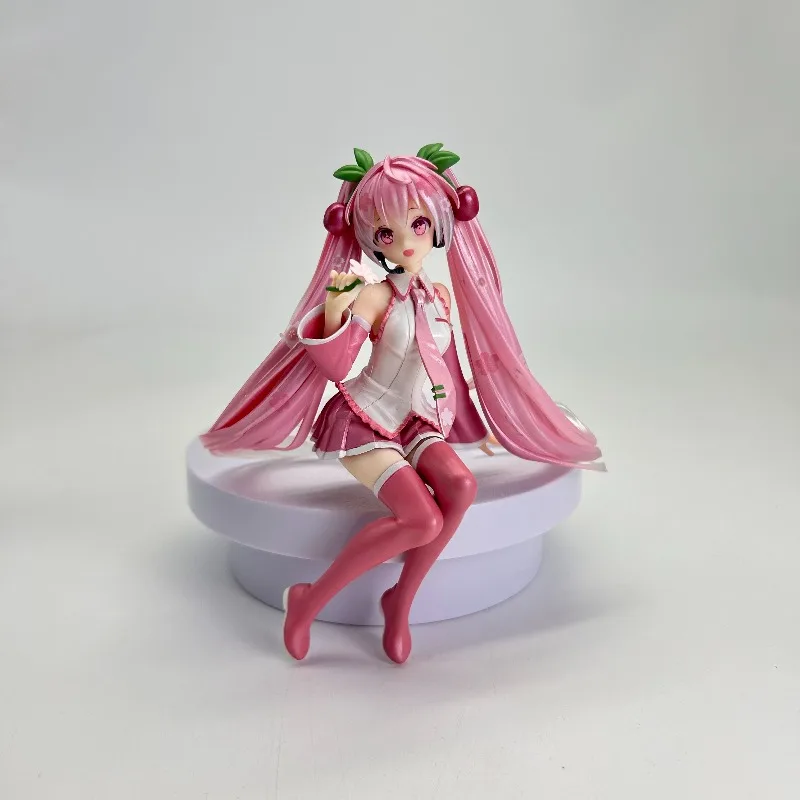 フリュー-在庫あり-オリジナルヌードルストッパー-vocaloid-初音ミク-桜ミク-2024-パールカラー-座りポーズ-pvc-アニメ-プライズフィギュア