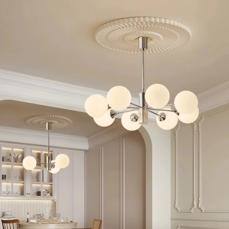 French Living Room Pendant Light Retro Minimalist Study Room Dining Room Lighting Nordic Creative Bedroom Light Pendant Light