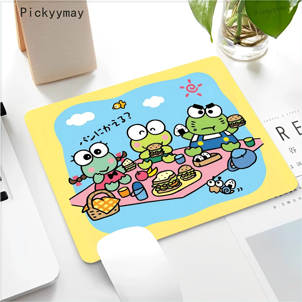 Kawai K-Kero K-Kero K-Keroppi Floor Mat Small Office Computer Desk Mat Table Keyboard Big Mouse Pad Laptop Cushio Home Decor