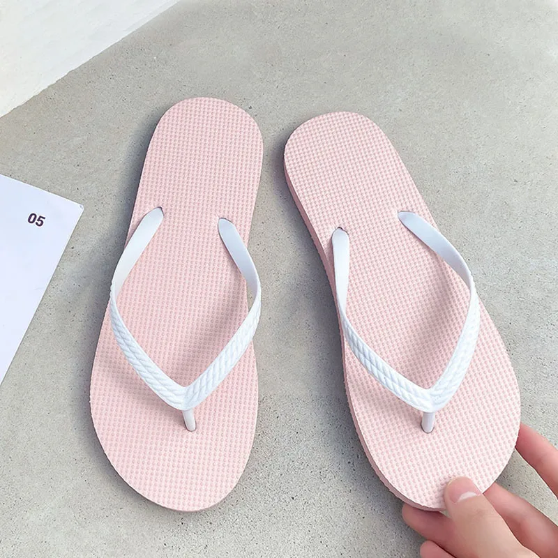 2026 Fashion Women Slippers Indoor Outdoor Sandals Beach Flip Flop Thick Sole Female Slides Summer Non-Slip Ladies Shower Shoes