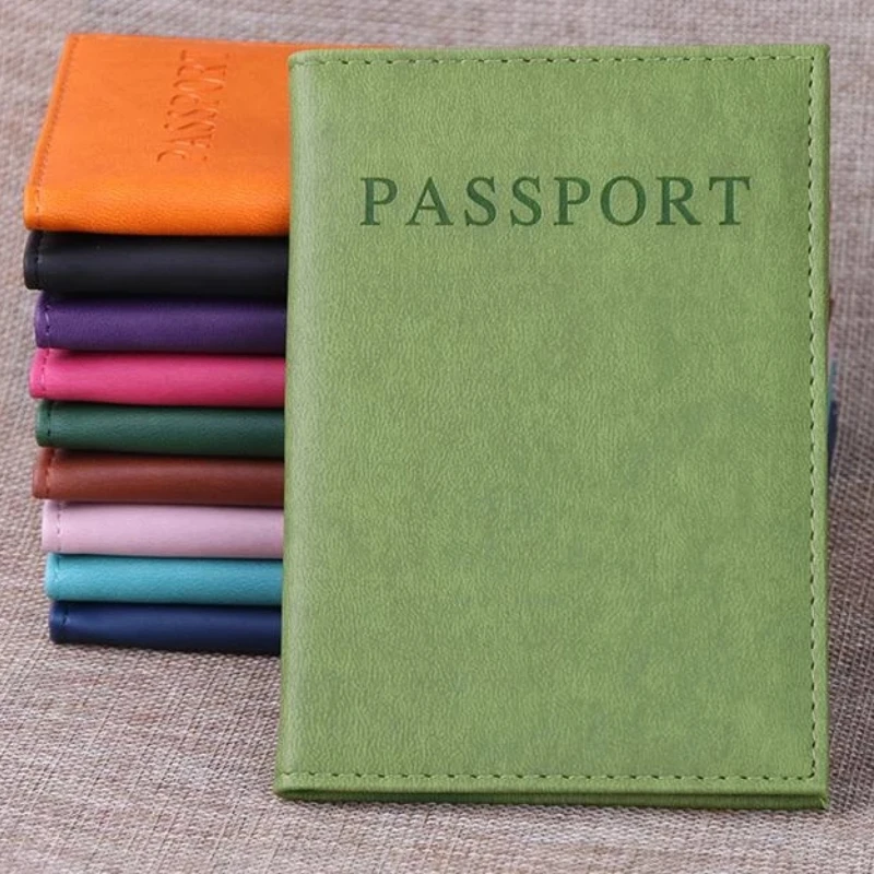 Copertine per passaporto in pelle PU copertina per documenti per biglietti da viaggio passaporto inglese porta carte d'identità per affari custodia protettiva per Organizer