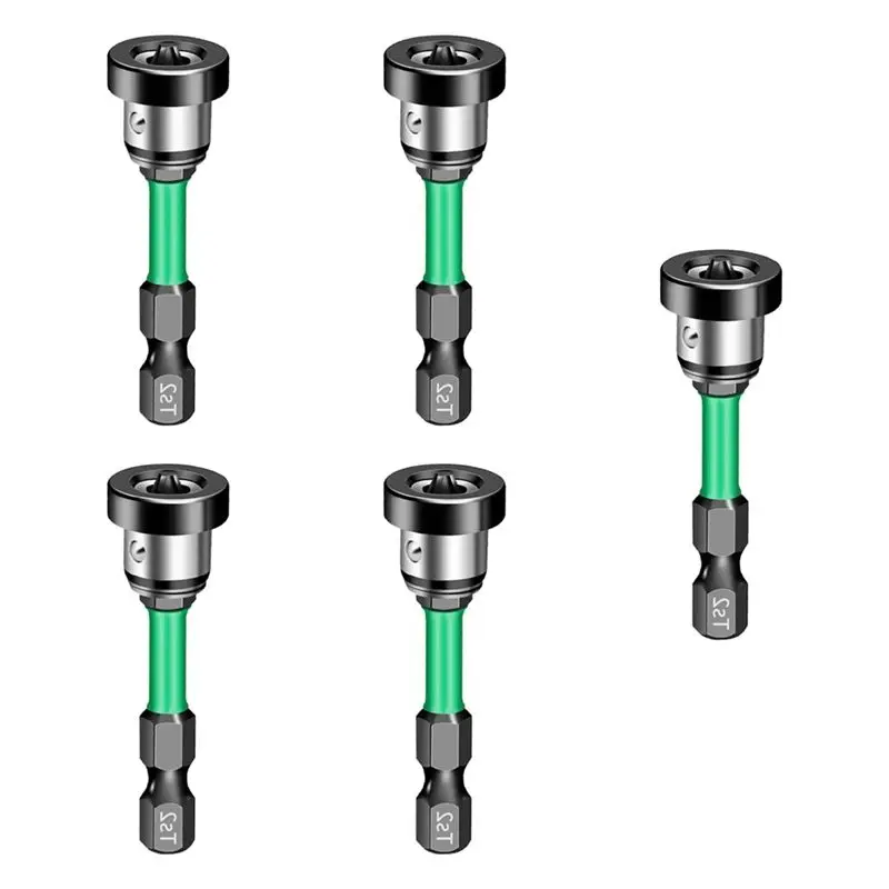 AT53 5 قطعة PH2 دريوالز المسمار واضعة تحديد المواقع مفك بت ل الجصي تحديد موقع دفعة رئيس للأعمال الخشبية #2