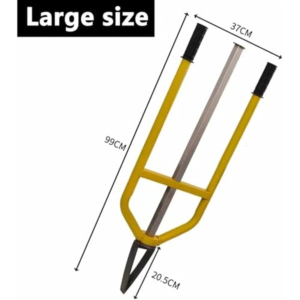Industrial Wood Splitter Heavy Duty Manual Firewood Splitter Square Stainless Steel Upright Triangular Large Arc Design
