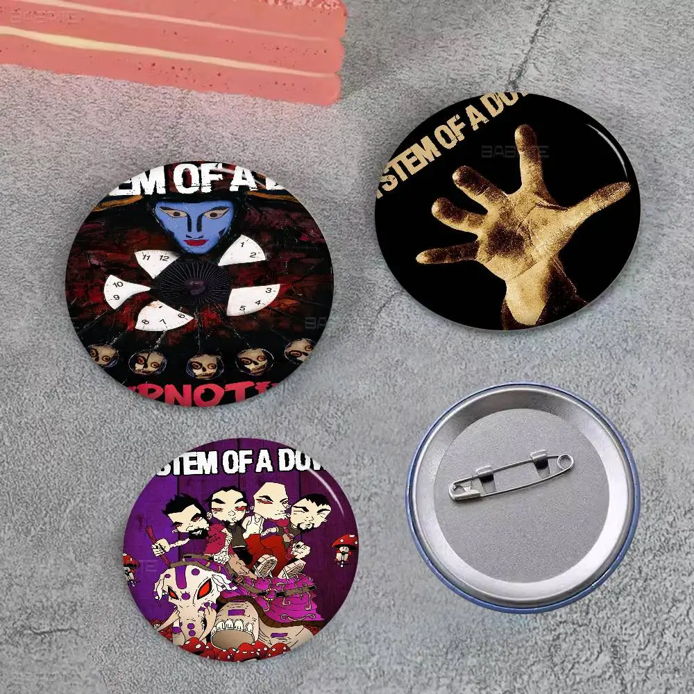 Heavy Metal Band S-System of A D-Down Badges Creative Tinplate Soft Button Pins Animal Icon Brooch