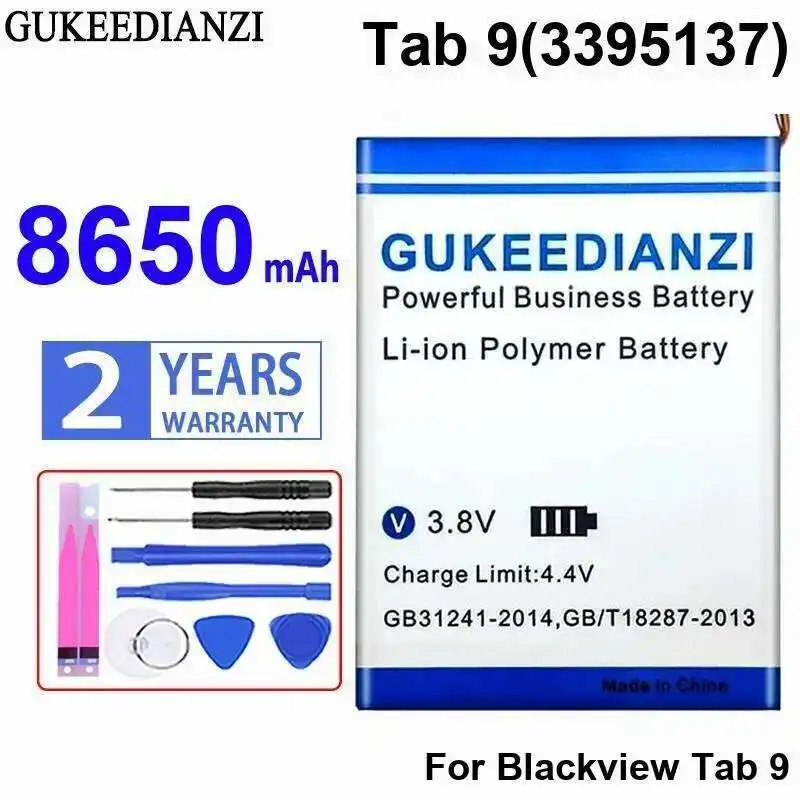 

Durable For Blackview Tab 9 3395137 Tablet Battery Fast Charging 8650Mah