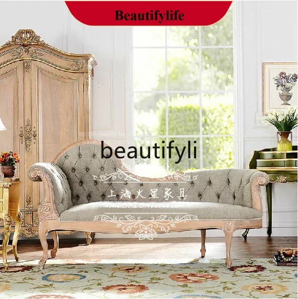 

D178 European Concubine Sofa Couch Simple Modern Neoclassical European American French Concubine Chair
