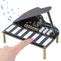 DIY Soldering Practice Kit 7 Keys Mini Piano Violin Guitar Soldering Project with 3 Tones Electronic Musical Instrument