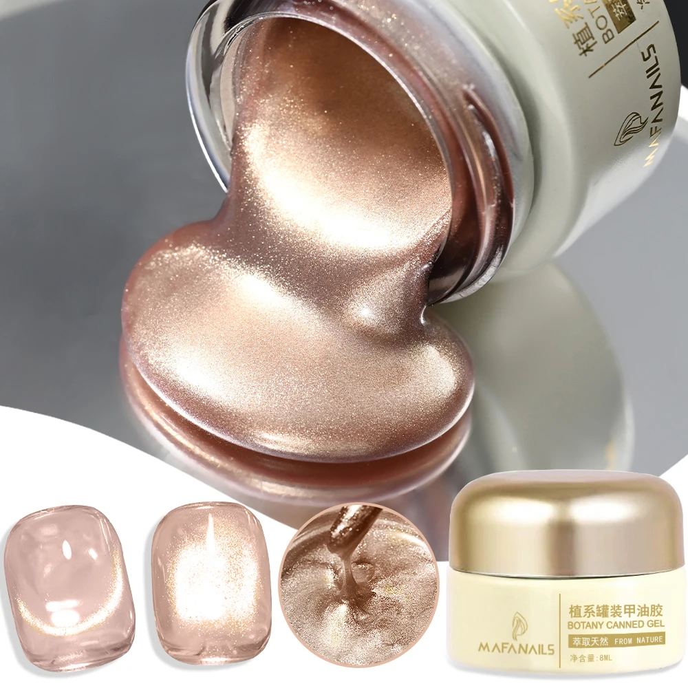 8 مللي هلام الوردي البرتقالي الزجاج القط العين هلام البولندية المغناطيس المجسم بريق طلاء الأظافر مانيكير DIY بها بنفسك الخريف المغناطيسي البولندية هلام R8