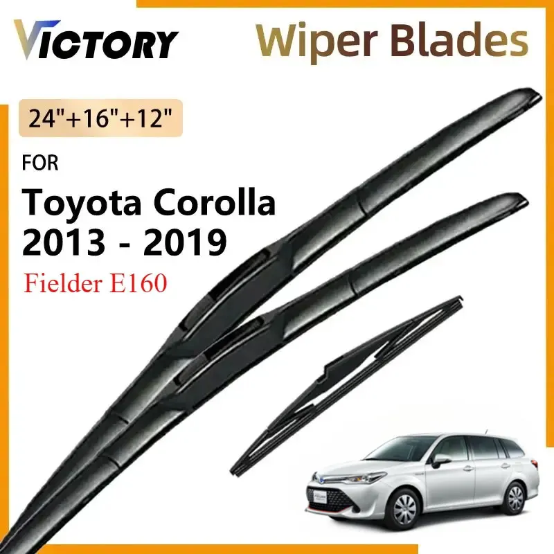 Front Rear Wiper Blades For Toyota Corolla Fielder E160 2013 - 2019 Hybrid Wagon 2018 2017 2016 2015 2014 Windshield Windscreen