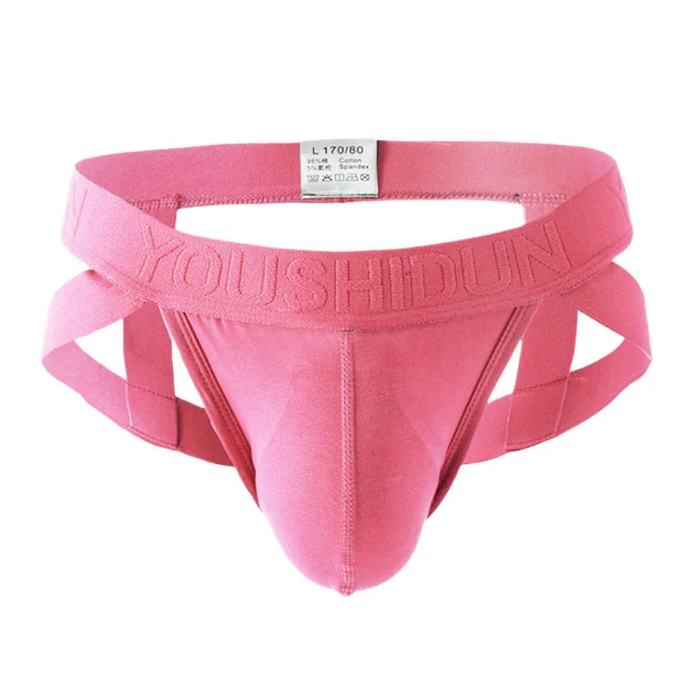 남성용 로우 웨이스트 G 스트링 속옷 통기성 포치 오픈 백 끈 팬티 일상 착용에 편안함 제공