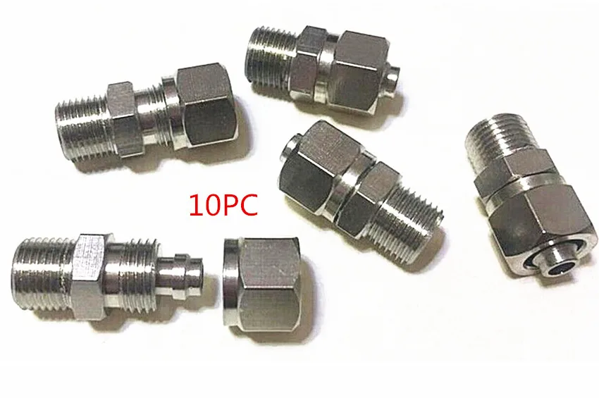 

10 шт., шиномонтажный станок, часть машины, фитинги для воздушных труб, клапан, металлический 1/8, 8 мм, машина для демонтажа шин