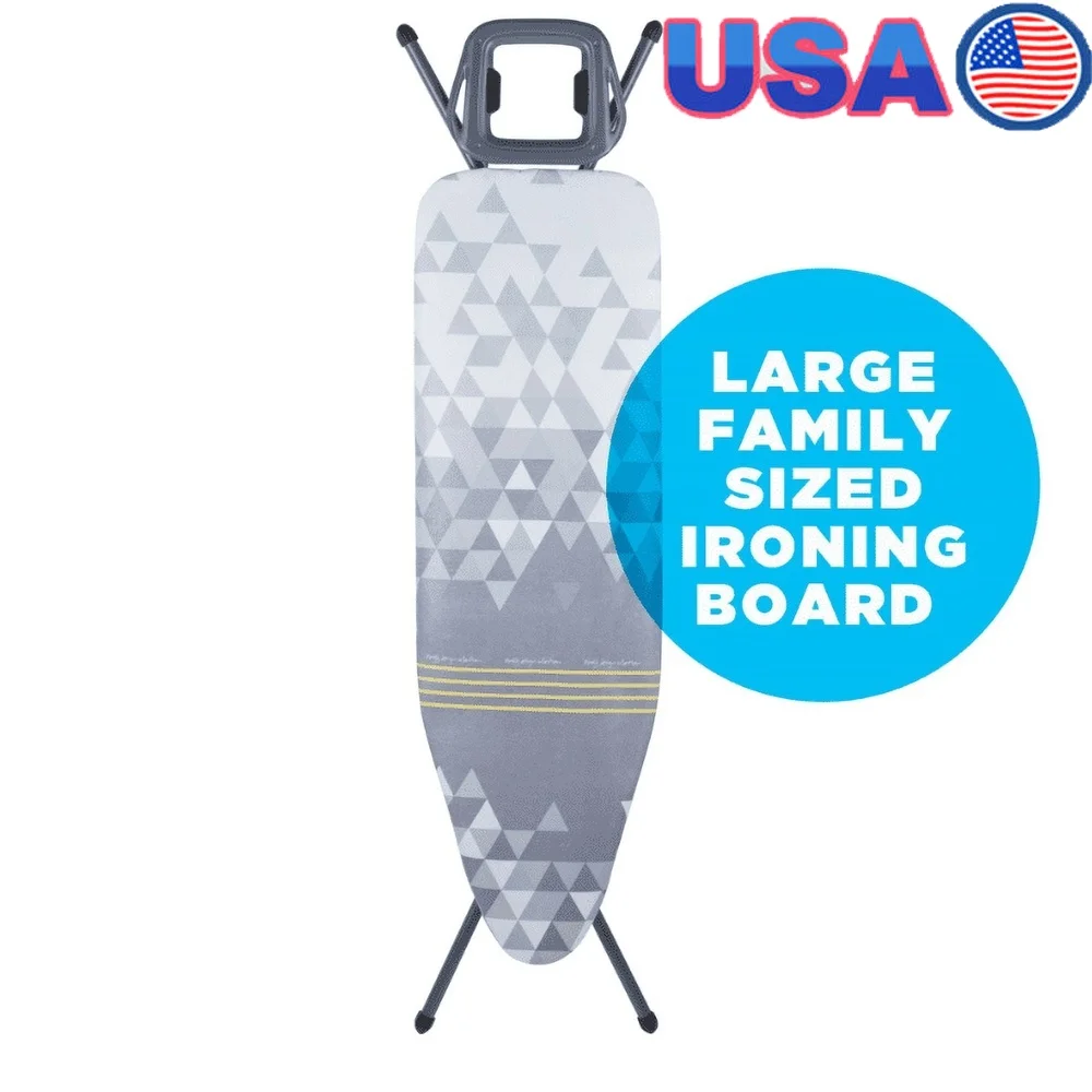 

Домашняя скорость, гладильная доска, регулируемая высота, семейное использование, перламутровая активная технология, паровой сейф, угловая подставка, прочный дизайн 48x15