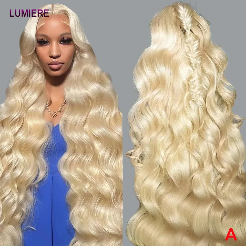 الجسم موجة الباروكات شقراء 613 Hd الدانتيل الباروكة الأمامية 13x6 4X4 الدانتيل إغلاق أمامي شعر مستعار شعر الإنسان الدانتيل شعر مستعار أمامي قبل قطعها 20A