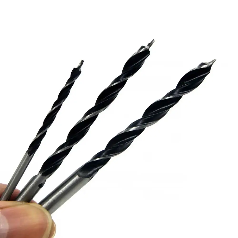 5PCS 4/5/6/8/10mm Three-pointed Woodworking Drill Power Tool 1/4