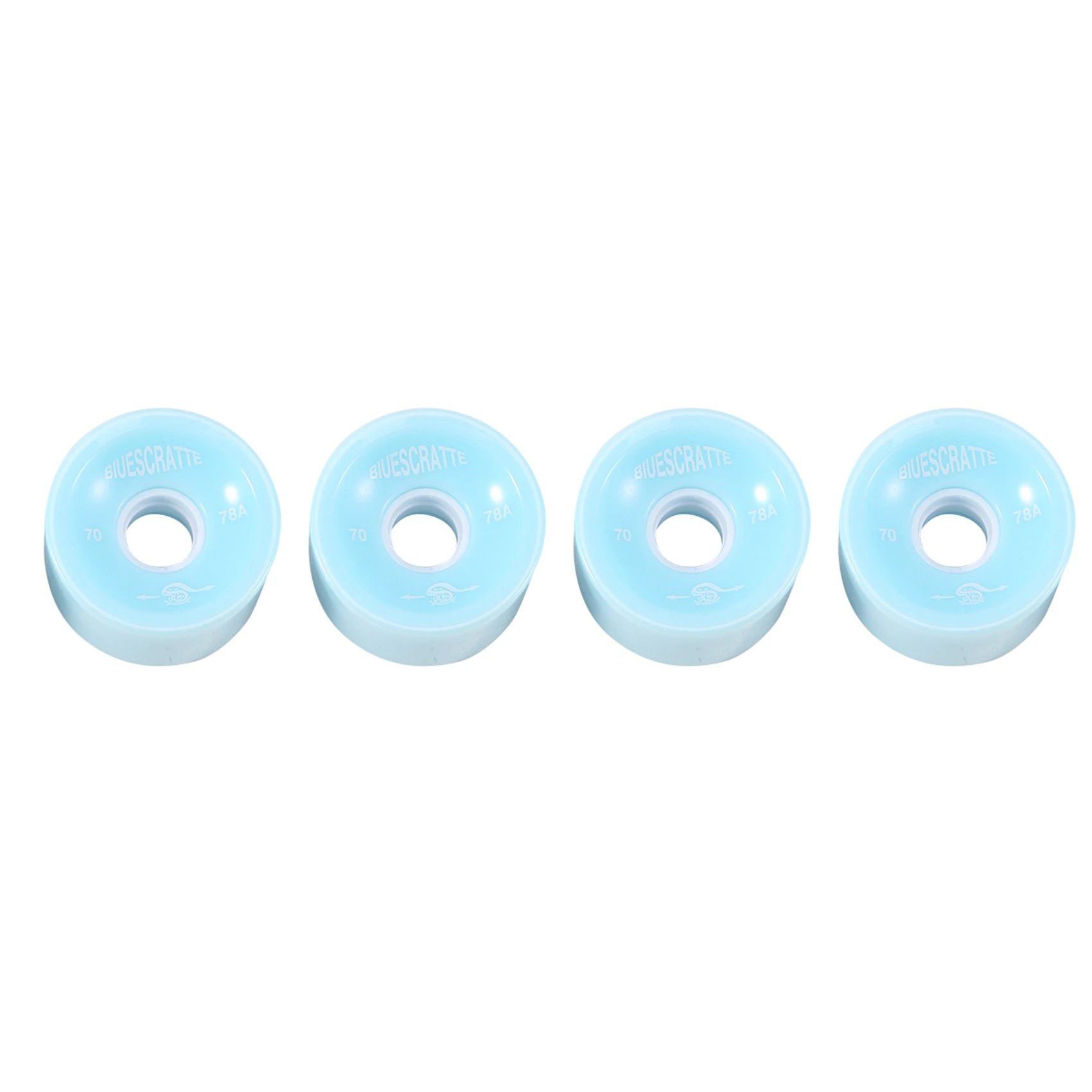 

4PC Longboard Skateboard Wheels 51X70Mm Resilient PU for Road Sports Longboard Skateboard