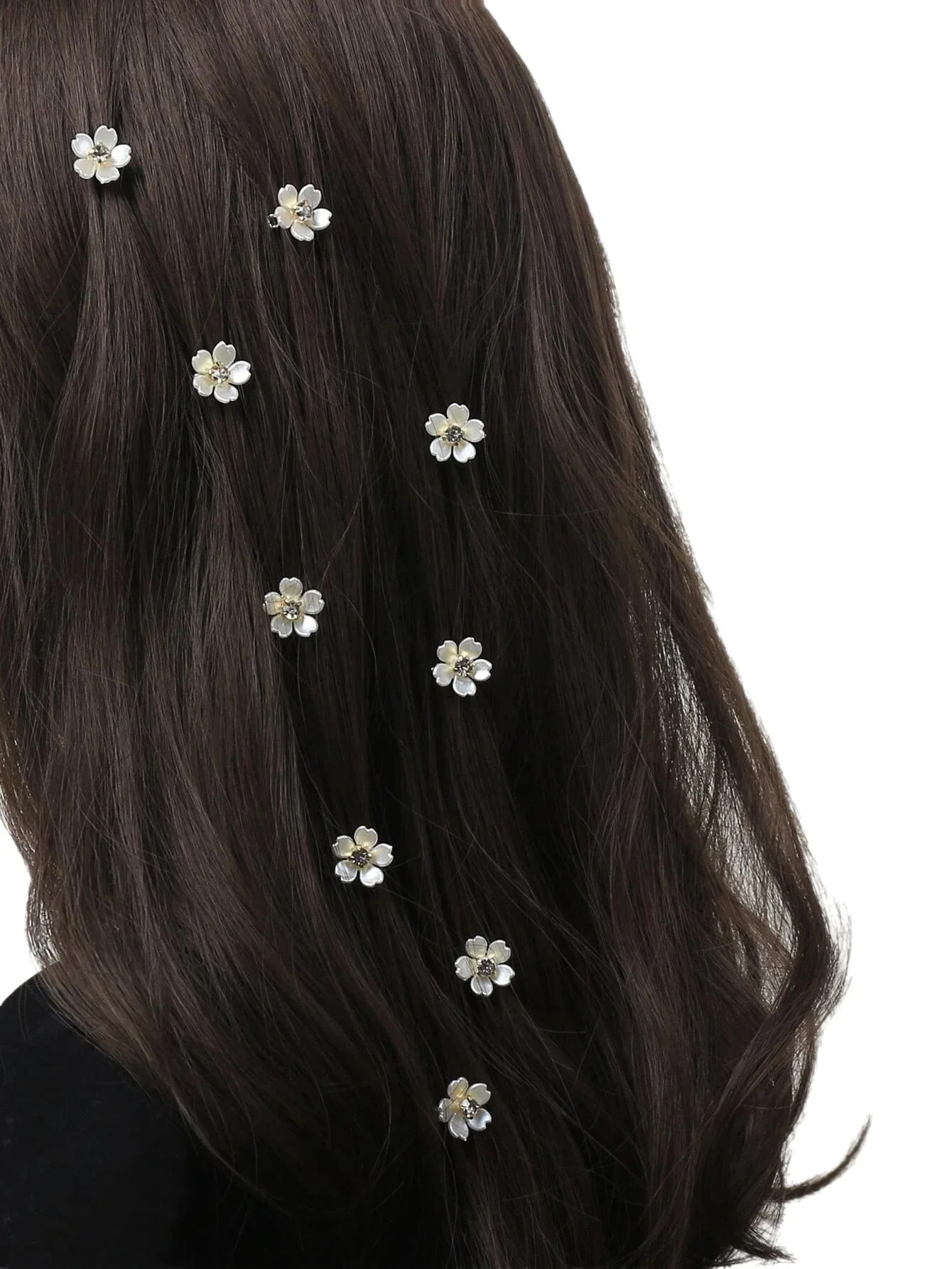 Exquisite kleine Haarspangen, Blumen-Haarschmuck, kleine Haarspangen, Bohnenklammern, seitlicher Blumen-Haarschmuck