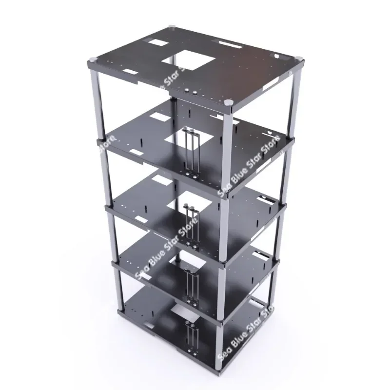 Studio dedicated chassis, support ATX MATX main board stack multi-layer, computer chassis, open bracket