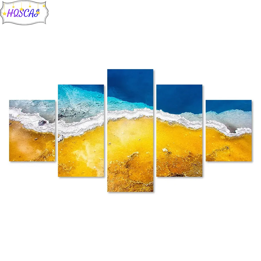 5D Diy Diamond Painting Waves Full Round Square Drill Diamond cross stitch Mosaic Wall Art Picture Home Decoration Birthday Gift