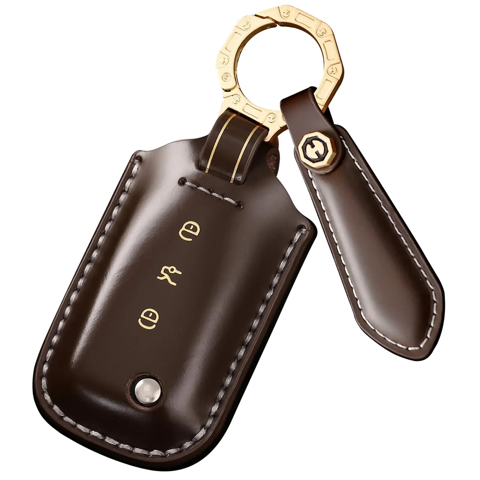 

Premium Leather Key Fob Cover For 3 Button Flip Remote Continental GT GTC Mulsanne Flying Spur Bentayga