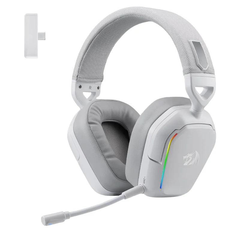 

Redragon H868 3-режимная беспроводная RGB 7.1 объемный звук с микрофоном с шумоподавлением, игровая гарнитура, наушники-вкладыши