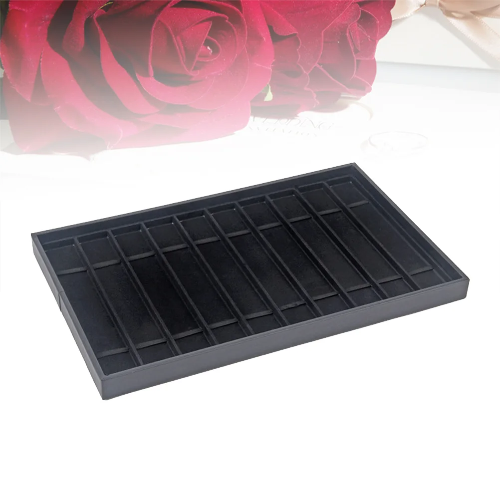 

Watch Box Storage Tray 10 Slots Flannelette Material Display Case for Watch Collection Jewelry Holder Stand Home Office Decor