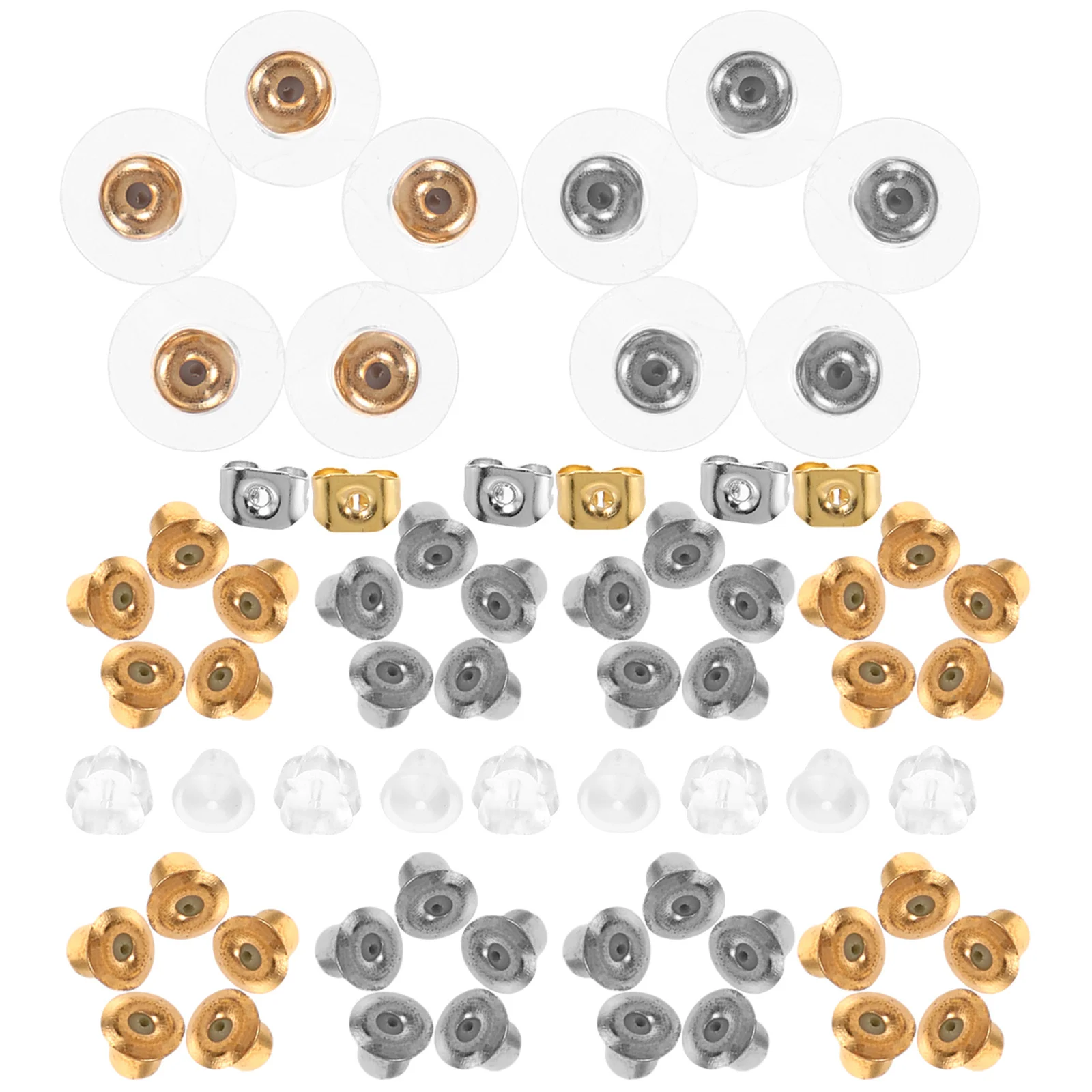 

1 set Plastic Backs For Women Locking Earring Stoppers Secure Earring Backs For Heavy Earrings Diy Jewelry Making Kit