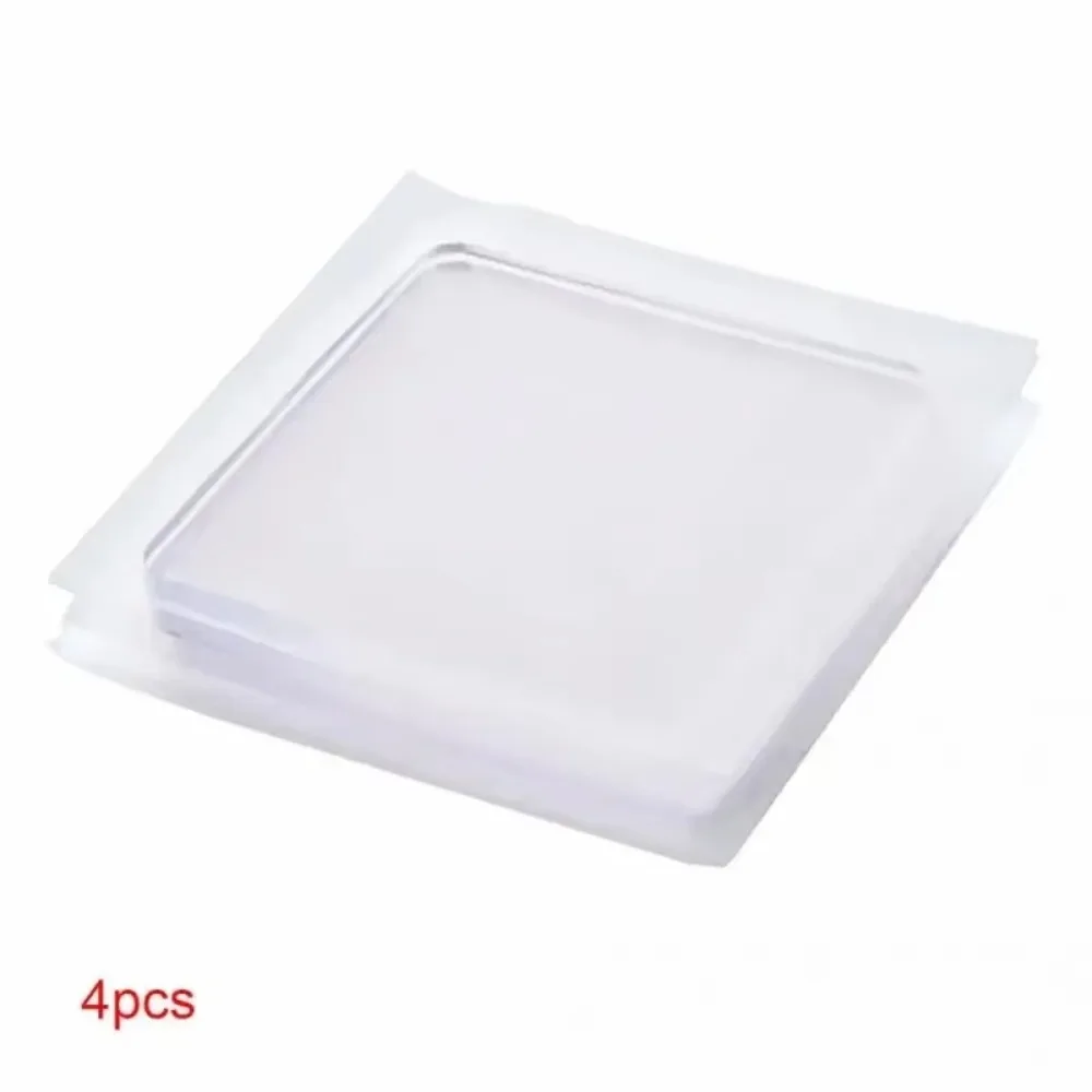 4pcs Anti Vibration Furniture Leg Slider Pads Silicone Self-Adhesive Anti Noisy Pad Multifuncational Transparent Non-Slip Mat