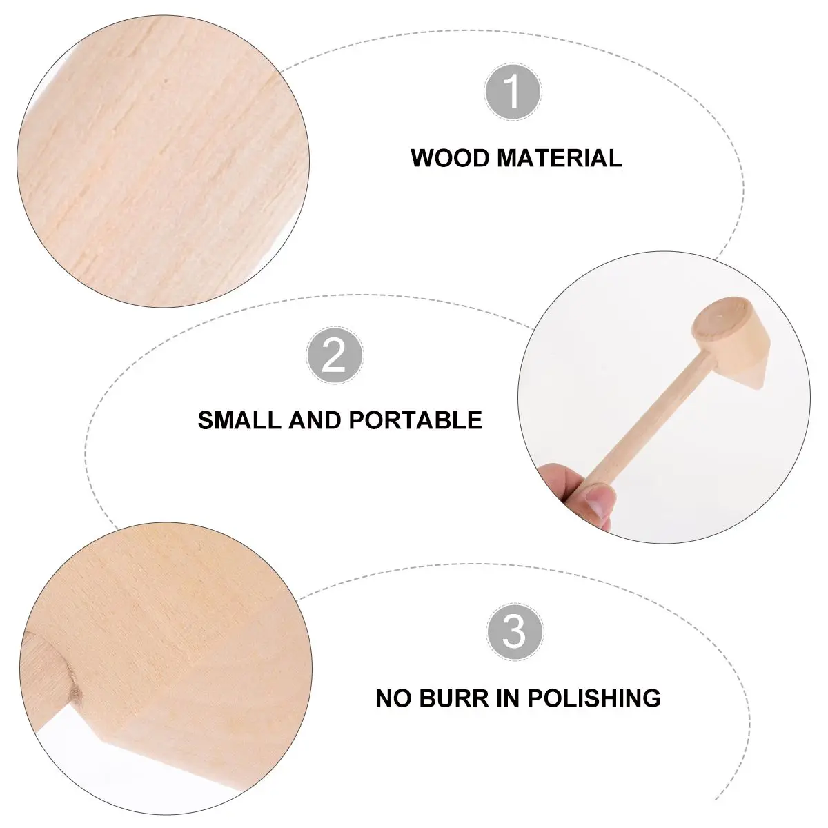 

5Pcs Wooden Hammer Toys for Toddlers Kids Mini Mallets Preschool Small Hammers H Eye Coordination Dexterity Promoting Safe