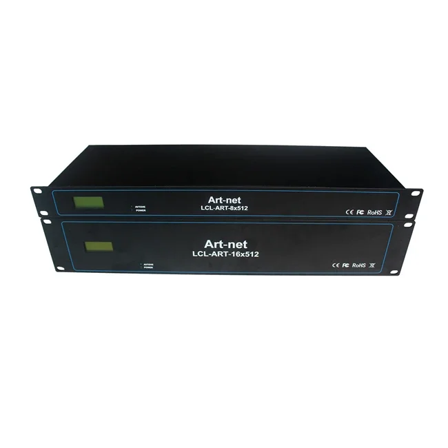 ตัวควบคุมไฟ LED Artnet รองรับ Matrix DMX 1/2/8/16 ช่องสัญญาณ