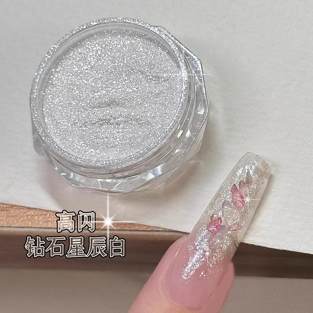 1Jar Perle Effekt Nagel Pulver Spiegel Aurora Chrom Meerjungfrau Nägel Kunst Pulver Regenbogen AB Magie Spiegel Perle Shell Pulver liefert