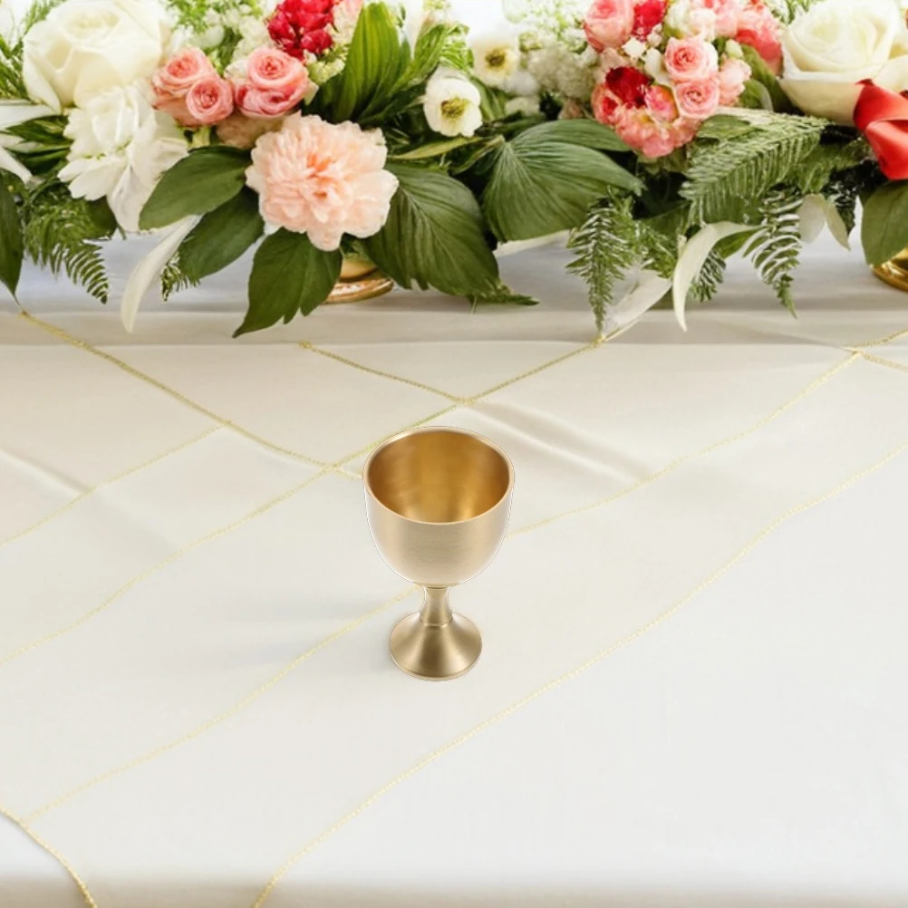 كأس العقيق الصغير 30 مللي النحاس الذهب القوطية المقدسة النار الزجاج طقوس كوب بوذا العبادة كأس شاي معبد المنزل